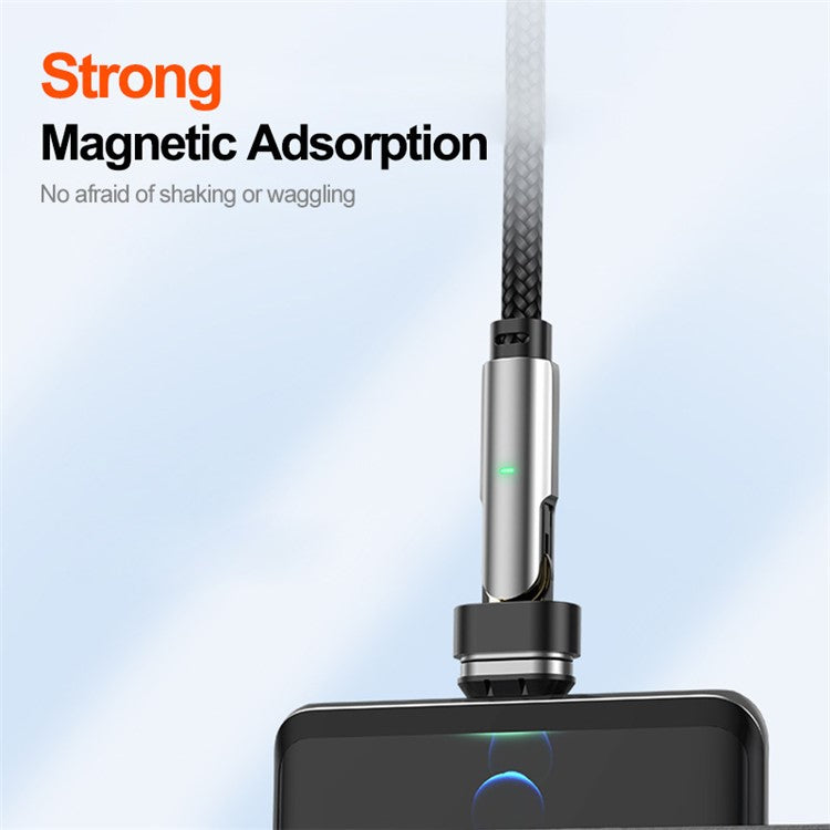 ENKAY 1m USB-C to Type C / iP 2-in-1 PD 100W / 27W 180 Degree Rotation Magnetic Charging Cable