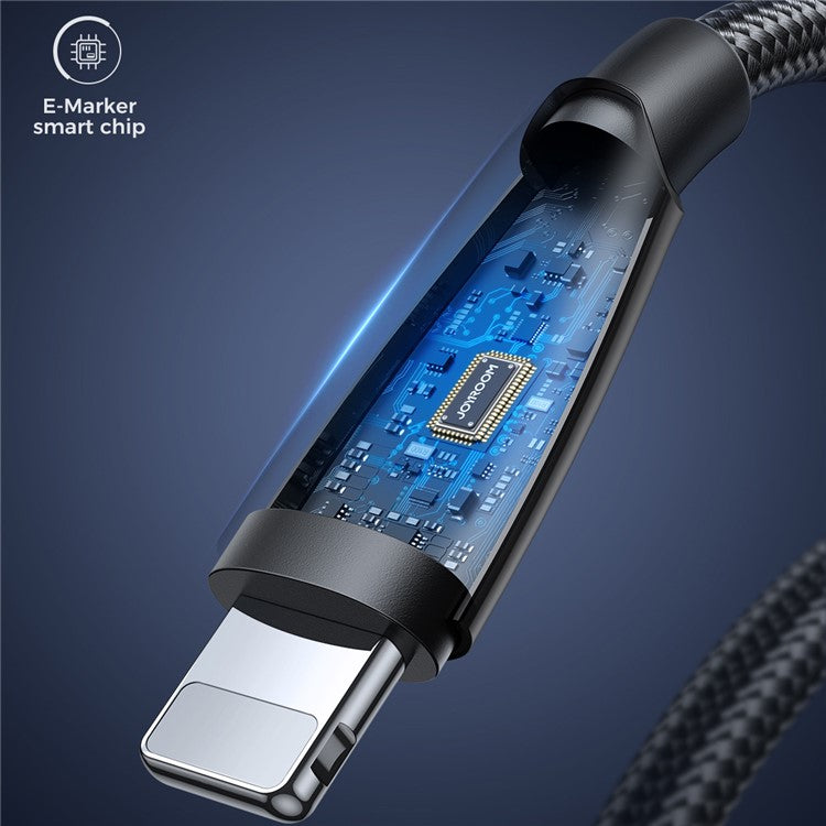 JOYROOM SA31-CL3 Pioneer Series for iPhone 15 Series PD 30W Fast Charging Data Cable Nylon Braided 1.2m Type-C to Lightning Cable