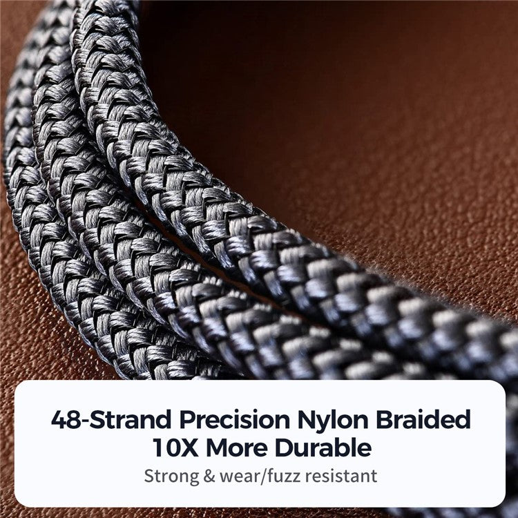 JOYROOM SA31-CL3 Pioneer Series for iPhone 15 Series PD 30W Fast Charging Data Cable Nylon Braided 1.2m Type-C to Lightning Cable