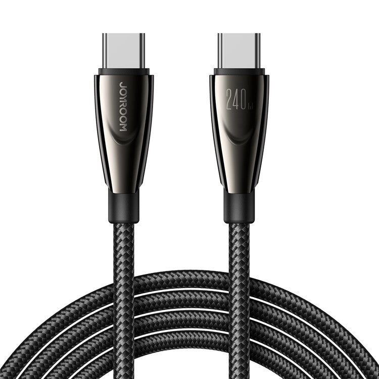 JOYROOM SA31-CC5 Pioneer Series for iPhone 16-15 Series 1.2m 240W Super Fast Charging Cable Nylon Braided Type-C to Type-C Data Cable
