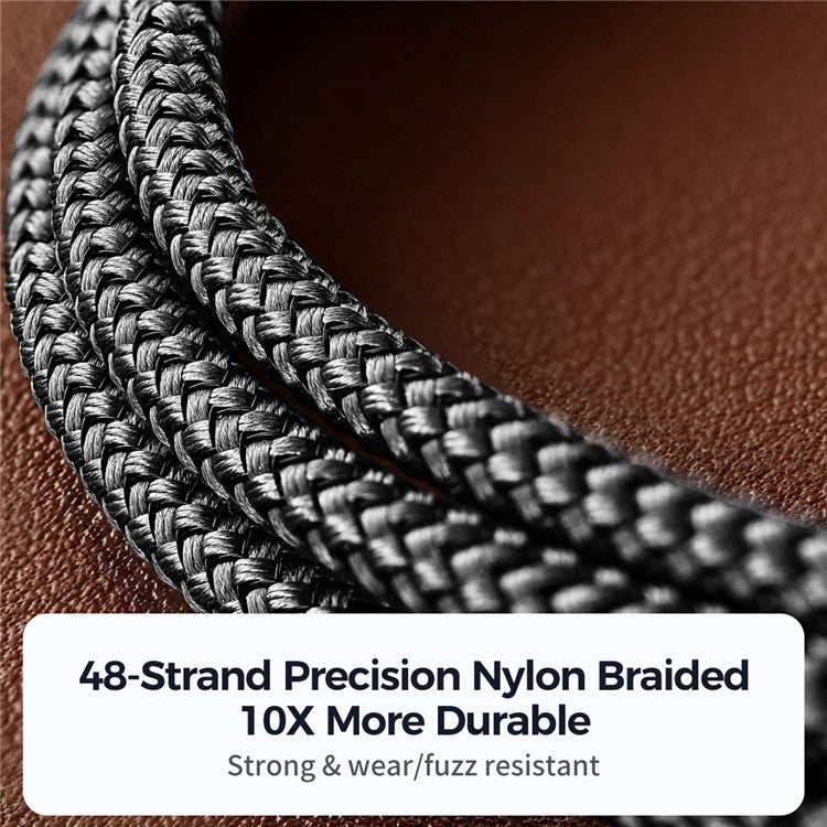 JOYROOM SA31-CC5 Pioneer Series for iPhone 16-15 Series 1.2m 240W Super Fast Charging Cable Nylon Braided Type-C to Type-C Data Cable