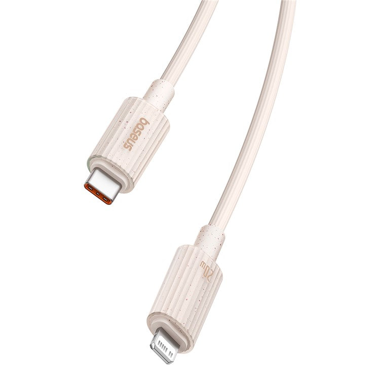 BASEUS Habitat Series 2m Type-C to iP Fast Charging Cable PD 20W Biodegradable Phone Data Cable - Pink