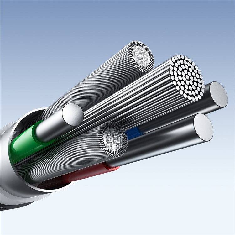 JOYROOM SA25-CL3 1.2m Light-Speed Series for iPhone 15 Series PD 30W Fast Charging Type-C to Lighting Data Cable - Black