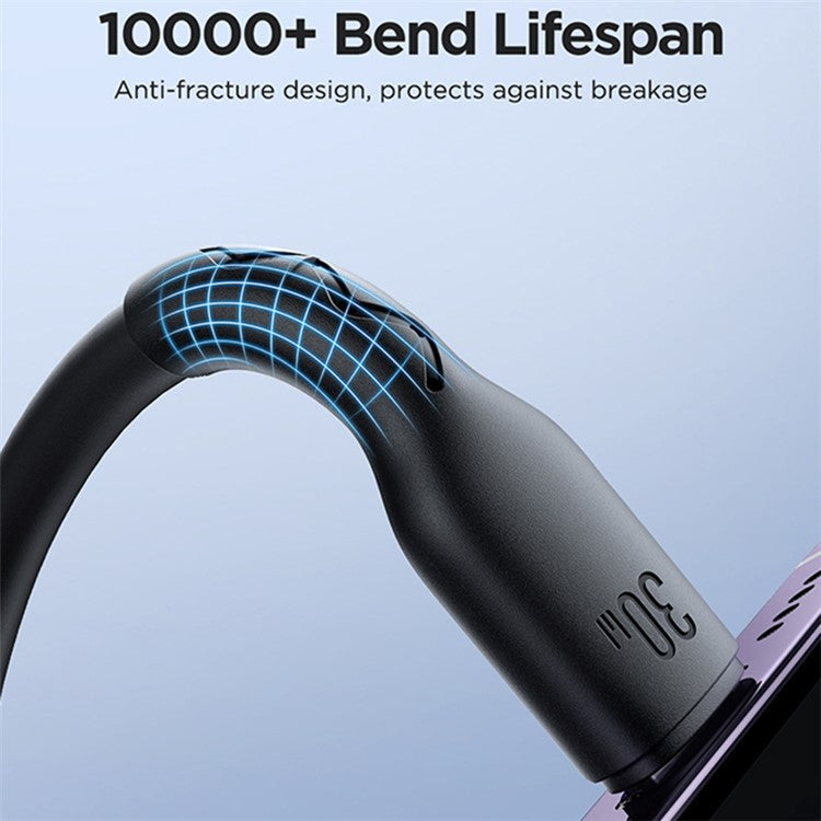 JOYROOM SA38-CL3 Easy-Travel Series for iPhone 15 Series Type-C to 8Pin 30W Fast Charging Cable Coiled Data Cable, 1.5m for iPhone iPad