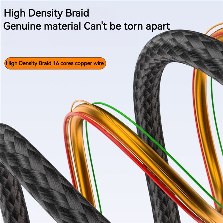 1.5m Multi-Functional USB3.2 20Gbps Type-C to Type-C Data Cable for iPhone 15 Series, 8K Sync Screen 100W Charging Cable