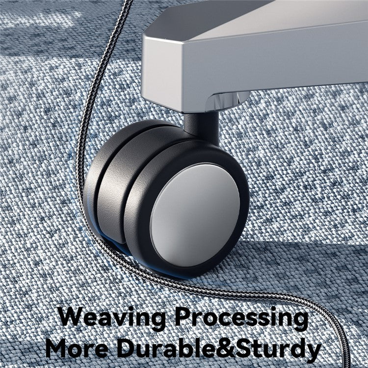 ESSAGER 2m Elbow 7A 100W Digital Display Data Cable High Power USB-A to Type-C Charging Cable