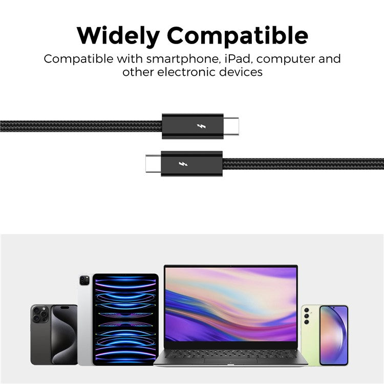 AHASTYLE XC03 1m USB-C Cable 240W Fast Charging Cord 40Gbps High Speed Data Cable Support 8K 60Hz