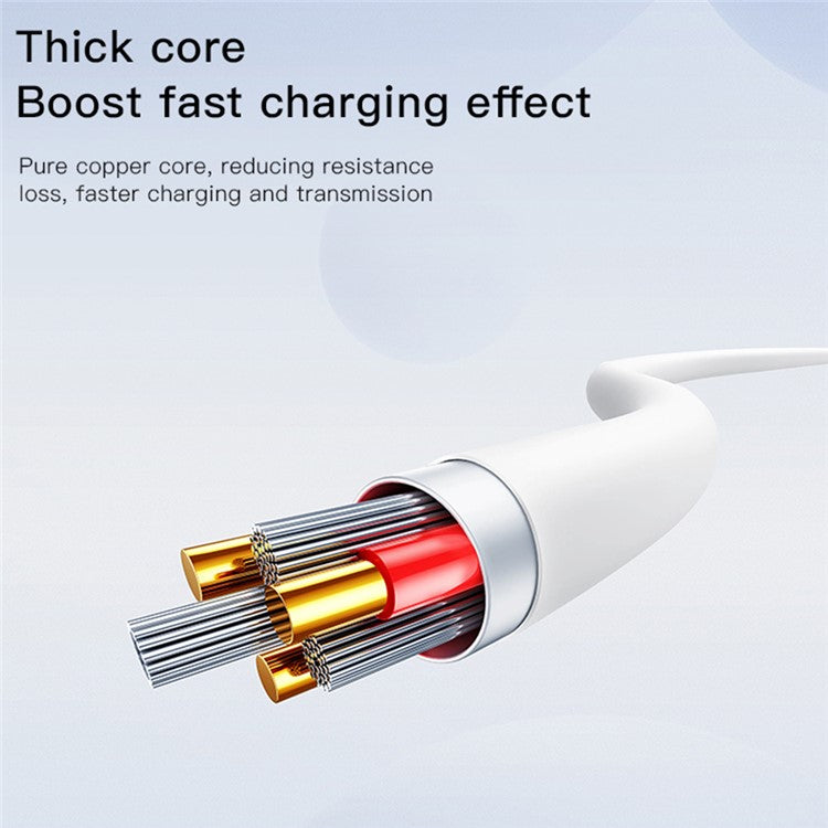 YESIDO CA120L PVC USB Charging Cable USB to Lightning Data Cable for iPhone, iPad