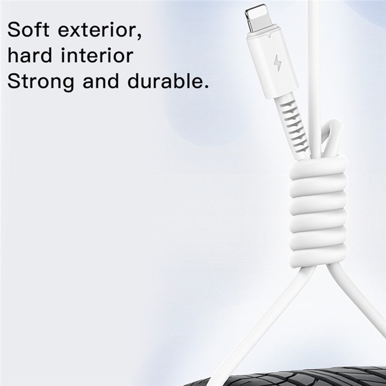 YESIDO CA120L PVC USB Charging Cable USB to Lightning Data Cable for iPhone, iPad
