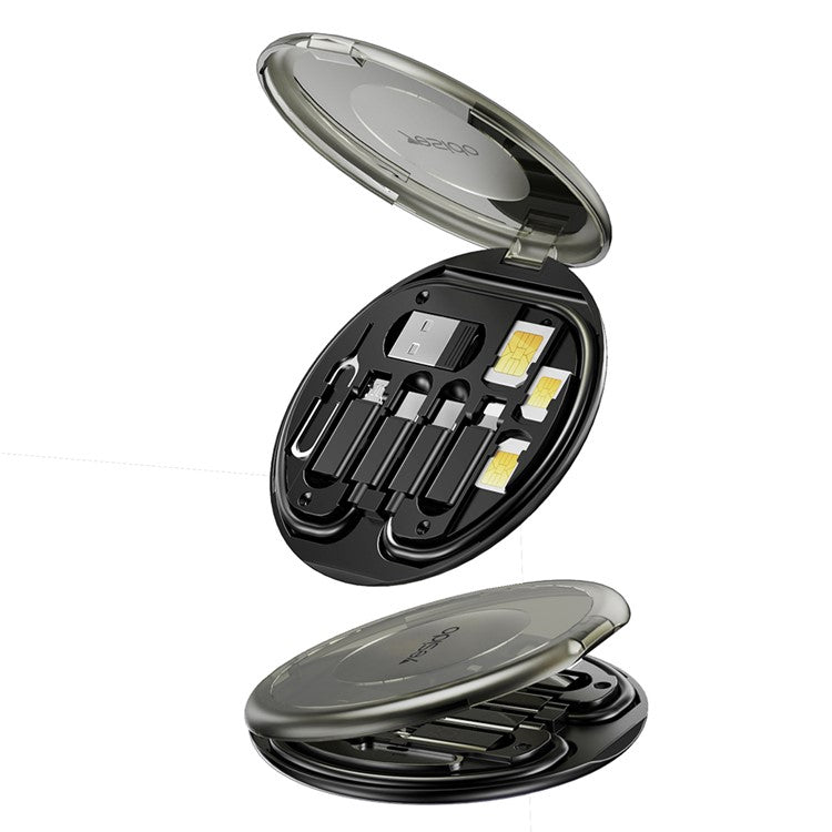 YESIDO CA118 Multi-Function 60W Charging Data Cable 6-in-1 Adapter Cable Set with Storage Box