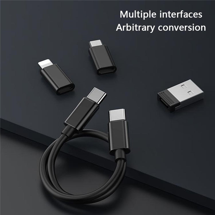 YESIDO CA118 Multi-Function 60W Charging Data Cable 6-in-1 Adapter Cable Set with Storage Box