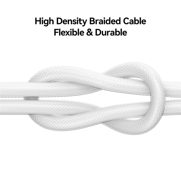 USAMS Cloud Series US-SJ660 1.2m Type-C to Type-C PD 100W Fast Charging Cable with Indicator Light - Blue