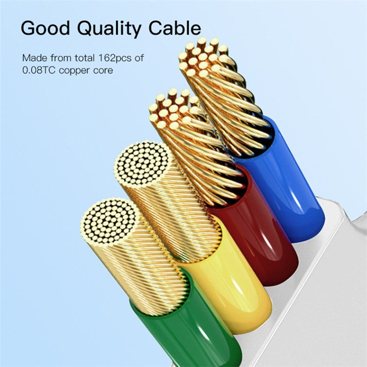 YESIDO CA11 7 3 in 1 Telescopic Data Cable Portable Retractable Charging Cable for Cell Phones, Tablets