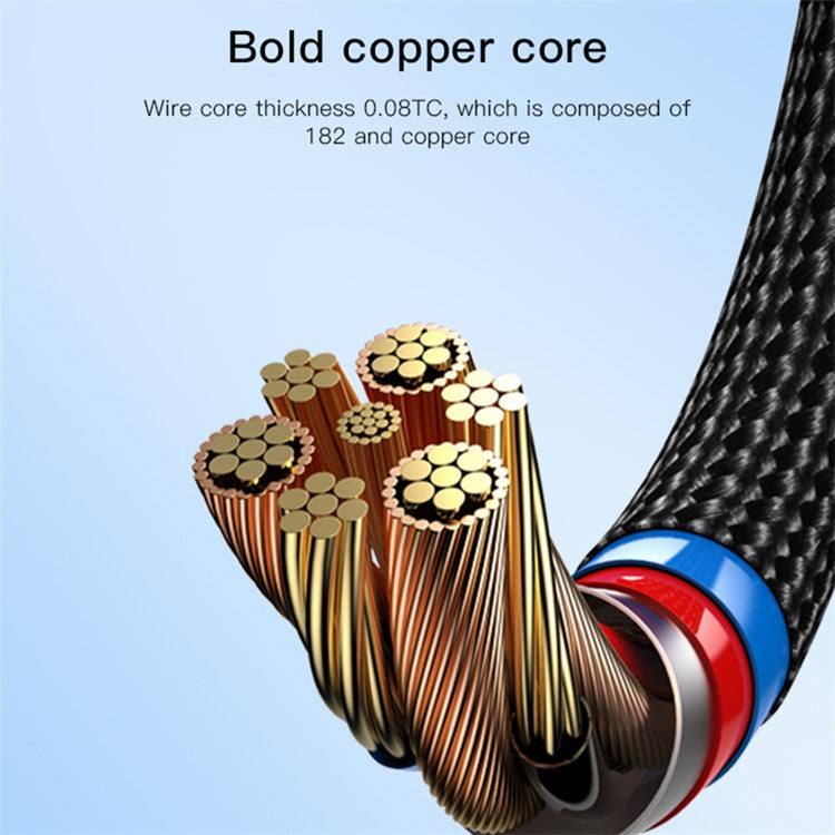 YESIDO CA116 3m Braided Data Cable PD 60W Type-C to Type-C Fast Charging Cable