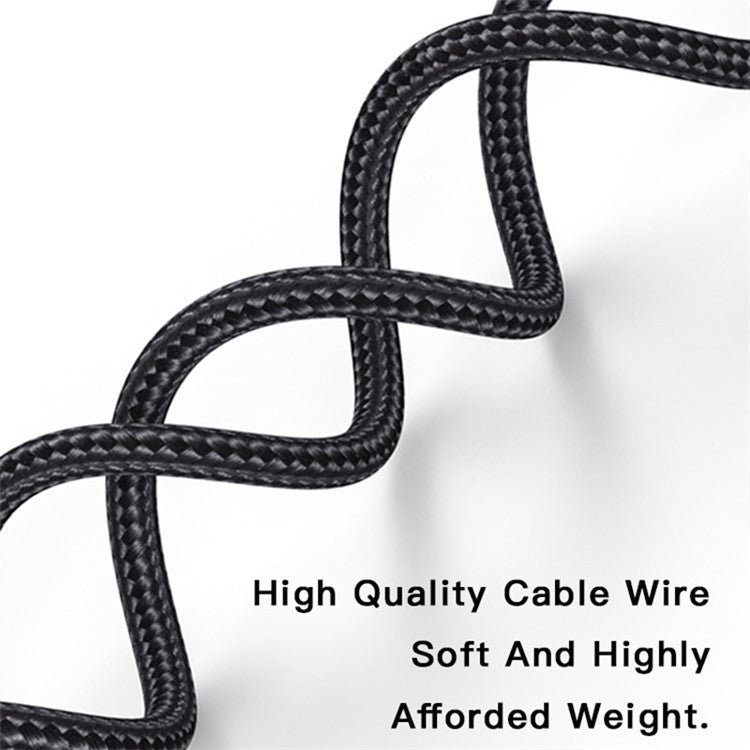 YESIDO CA76 PD 20W Type-C to Lightning Charging Cable 1.2m Braided Data Cable