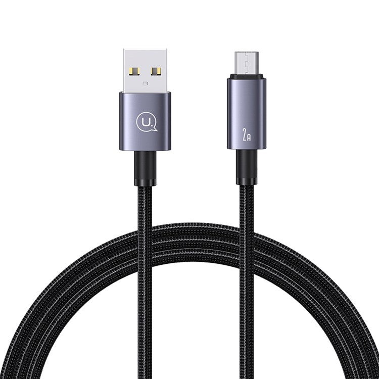 USAMS US-SJ668 Sufeng Series 1.2m USB-A to Micro-USB Data Cable 2A Fast Charging Cord - Tarnish