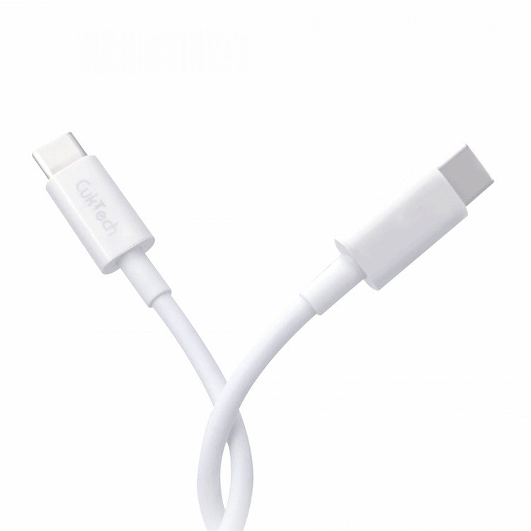 CUKTECH KLC-5499 1m Type-C to Type-C Data Cable Flexible TPE 5A Charging Cable Built-In Emark Chip