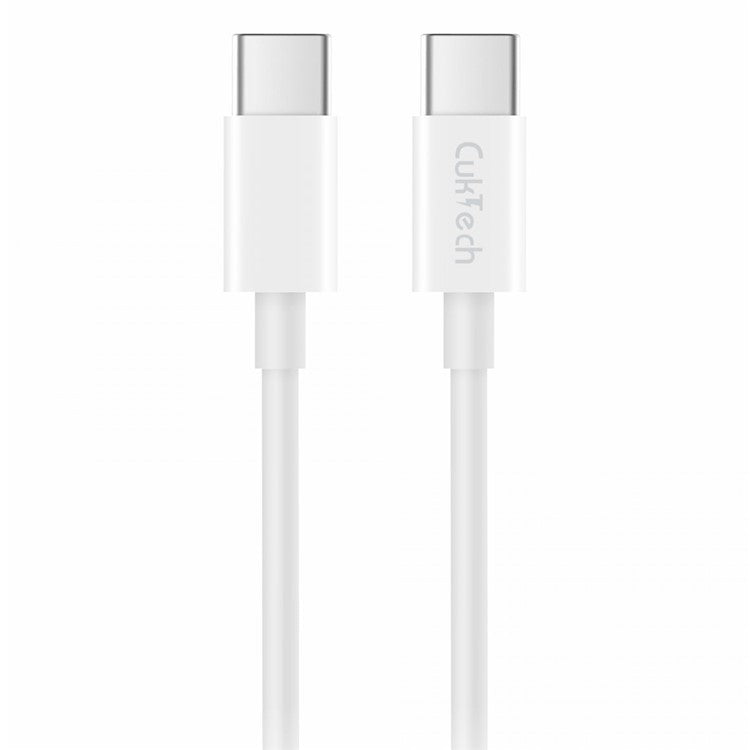 CUKTECH KLC-5499 1m Type-C to Type-C Data Cable Flexible TPE 5A Charging Cable Built-In Emark Chip