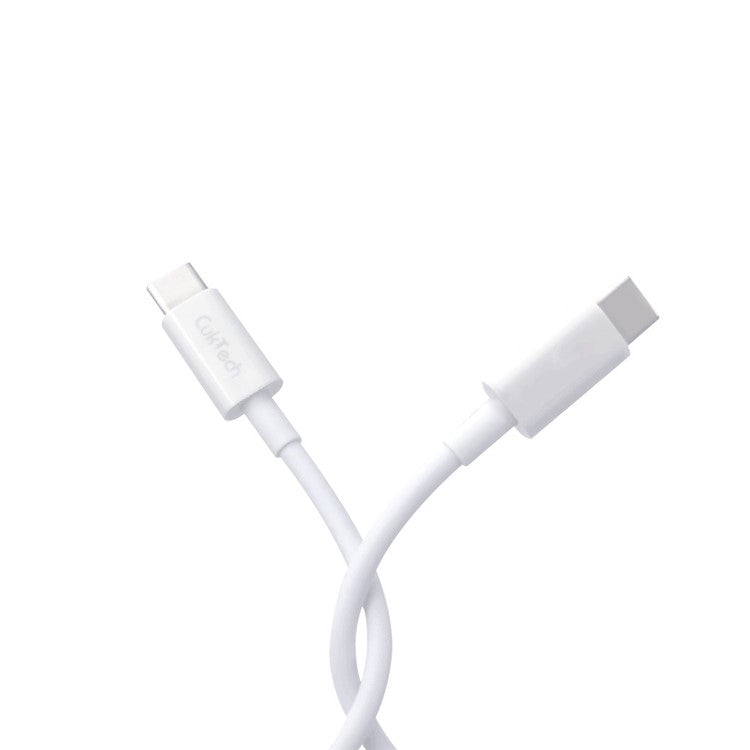 CUKTECH KLC-5499 1m Type-C to Type-C Data Cable Flexible TPE 5A Charging Cable Built-In Emark Chip
