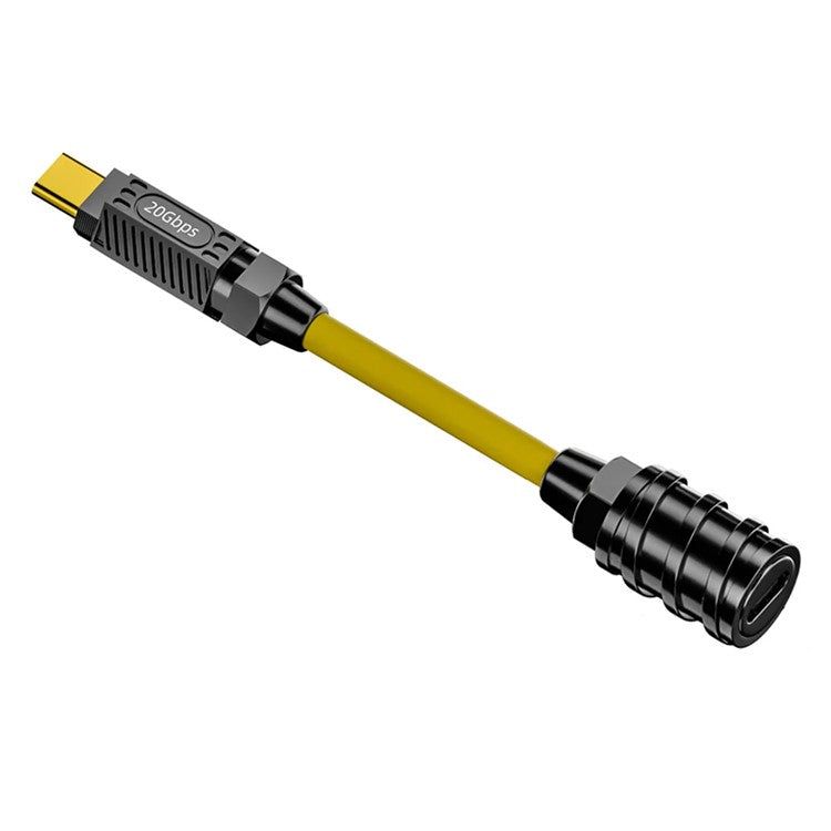 0.2m 140W Fast Charging 20Gbps 8K 60Hz USB3.2 Type-C Female to Male Data Cable