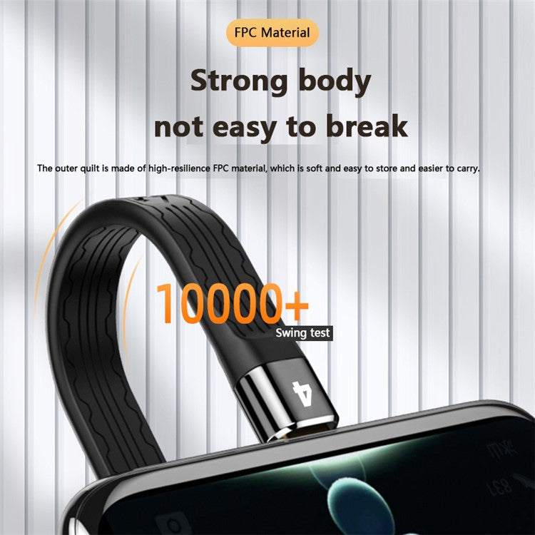 Type-C to Type-C Thunderbolt 4 FPC Cable PD 100W Fast Charging Data Cable with Audio Video Transmission