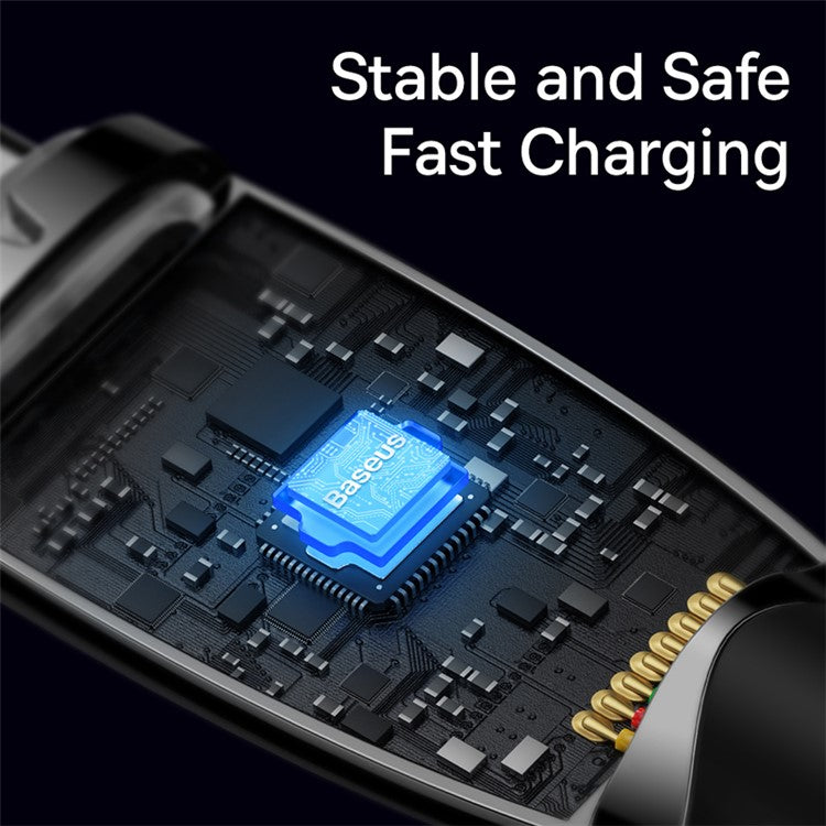 BASEUS Glimmer Series Type-C to Type-C Charging Cable 2m PD 100W Zinc Alloy Nylon Braided USB-C Charger Cable - Black