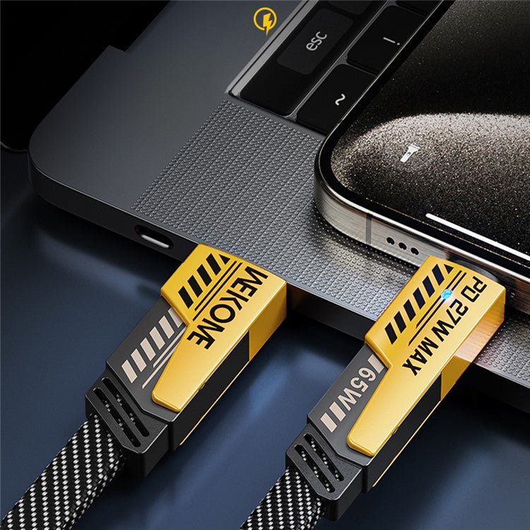 WEKOME WDC-25 4 in 1 1.2m Fast Phone Charger 65W Magnetic Charging Cable for Micro USB / Type C / IP Device