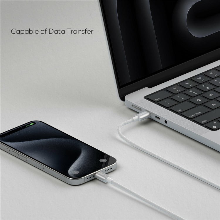 MOMAX Elite 0.5m PD 60W High Power USB C to USB C Nylon Braided Data Cable - Black