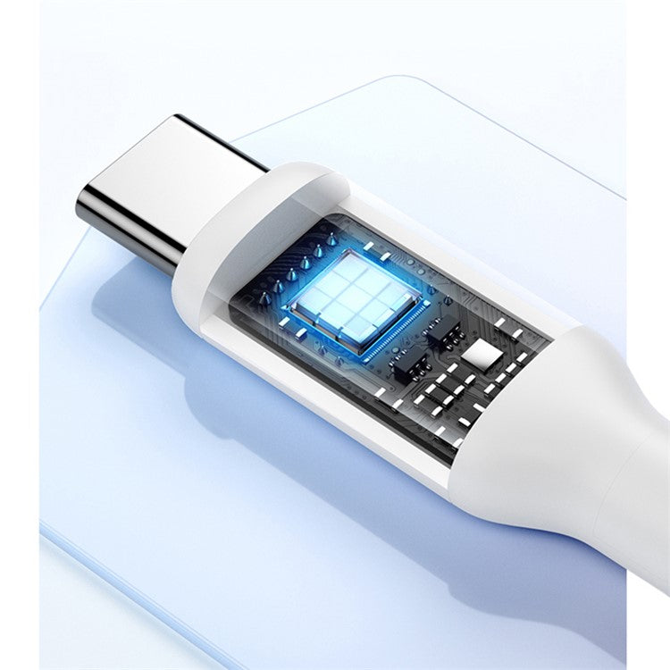 MOMAX Elite 2m Nylon Braided Charging Cable PD 100W USB C to USB C Data Cord - White