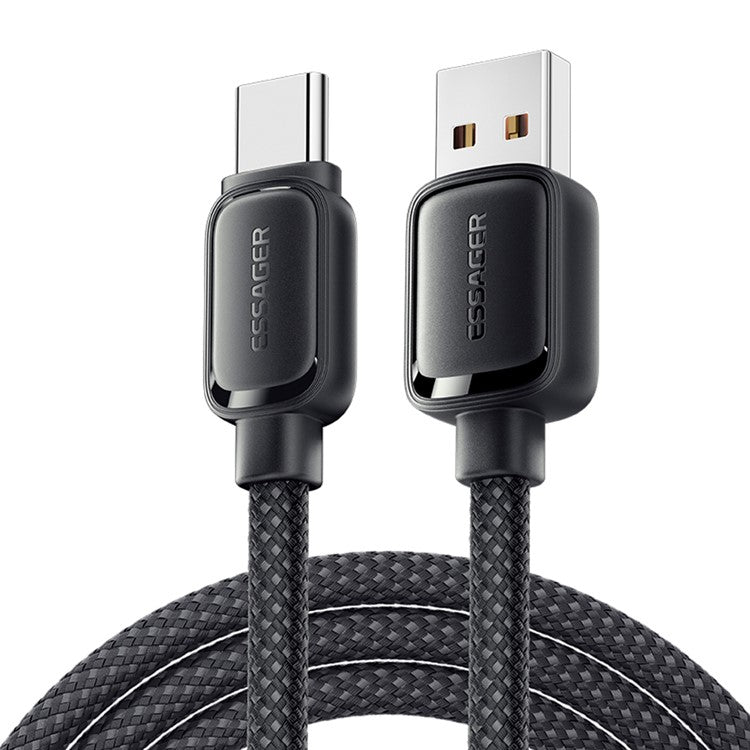 ESSAGER ES-X56 100W / 7A Fast Charging Wire USB-A to Type-C Magnetic Data Cable