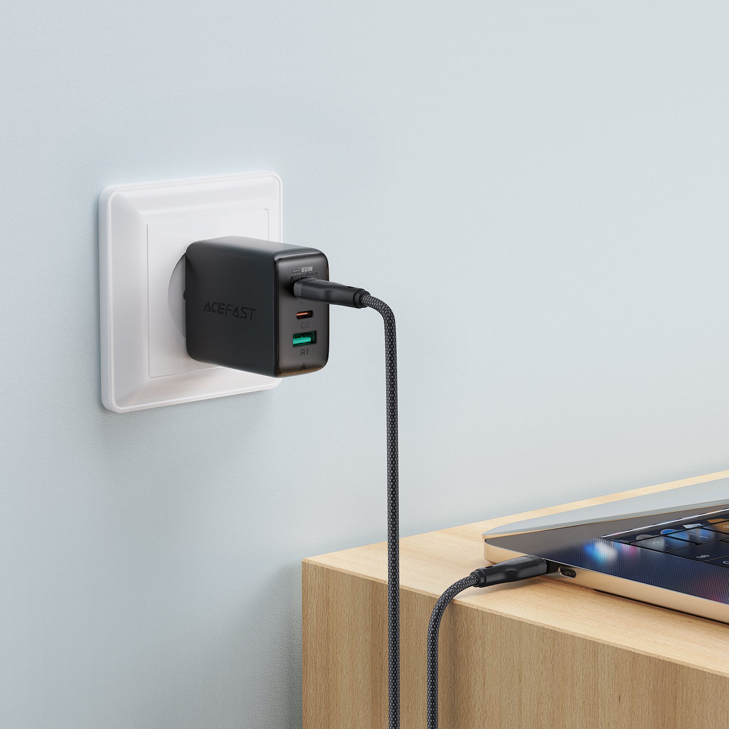 ACEFAST C8-03 1.2m USB-C to USB-C Charging Cable Cord 3A Braided Charging Data Cable