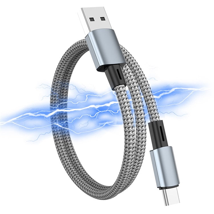1m USB A to Type-C 480Mbps Magnetic Data Cable 18W Charging Wire for Mobile Phones