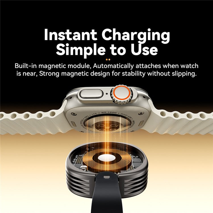 ESSAGER EDWXTL-BY0A-P Zinc Alloy Wireless Charger Bracelet Charging Dock Station