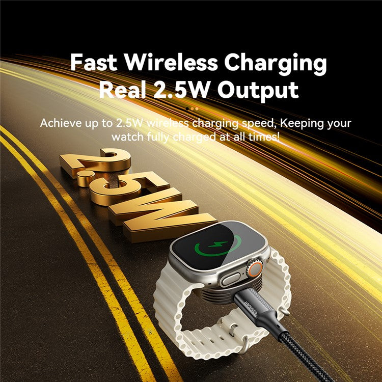 ESSAGER EDWXTL-BY0A-P Zinc Alloy Wireless Charger Bracelet Charging Dock Station