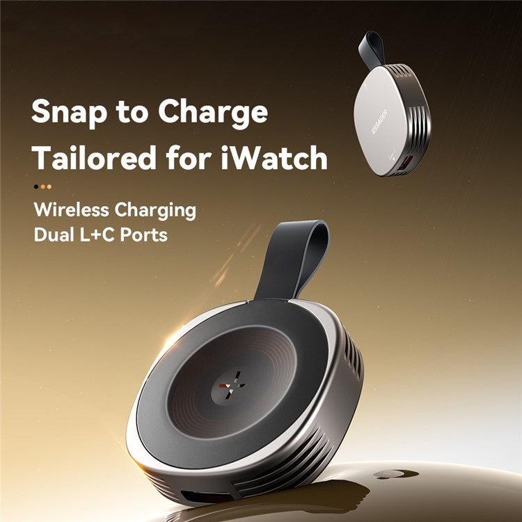 ESSAGER EDWXTL-BY0A-P Zinc Alloy Wireless Charger Bracelet Charging Dock Station