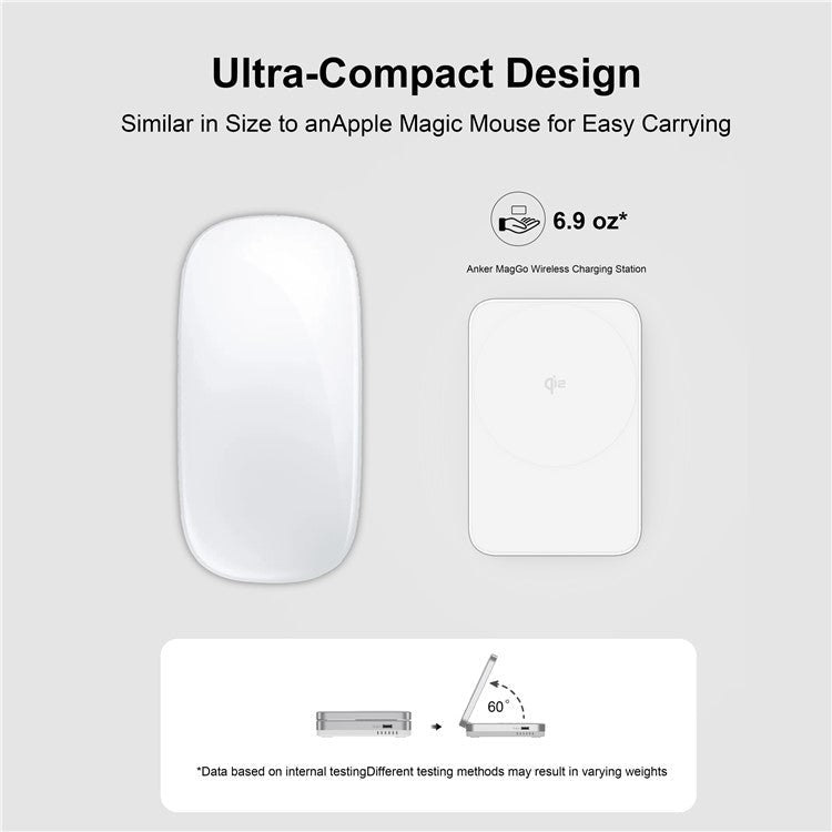 YF-M29 Qi2 Certified 2-in-1 15W Magnetic Wireless Charger with Aluminum Alloy Frame for Earbuds / iPhone - White