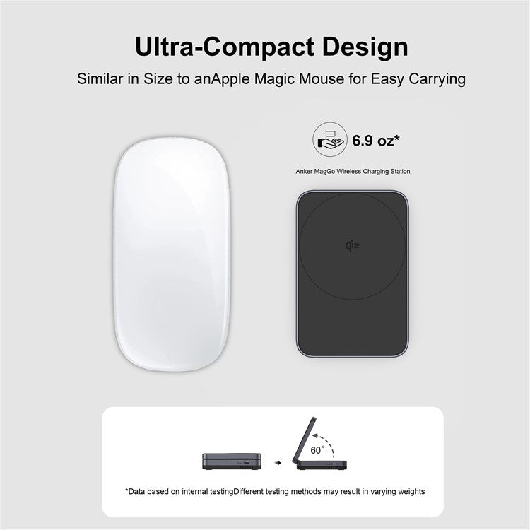 YF-M29 Qi2 Certified 2-in-1 15W Magnetic Wireless Charger with Aluminum Alloy Frame for Earbuds / iPhone - Black