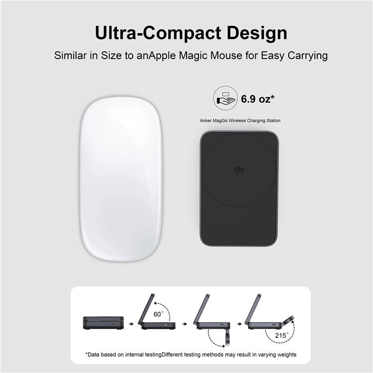 YF-M27 Qi2 Certified 3-in-1 15W Magnetic Wireless Charger with Aluminum Alloy Frame for Earbuds / Apple Watch / iPhone - Black