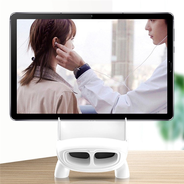 S88 Magnetic Adapter Design 15W Wireless Charging Stand Holder Wireless Charger Sound Amplifier Function - White