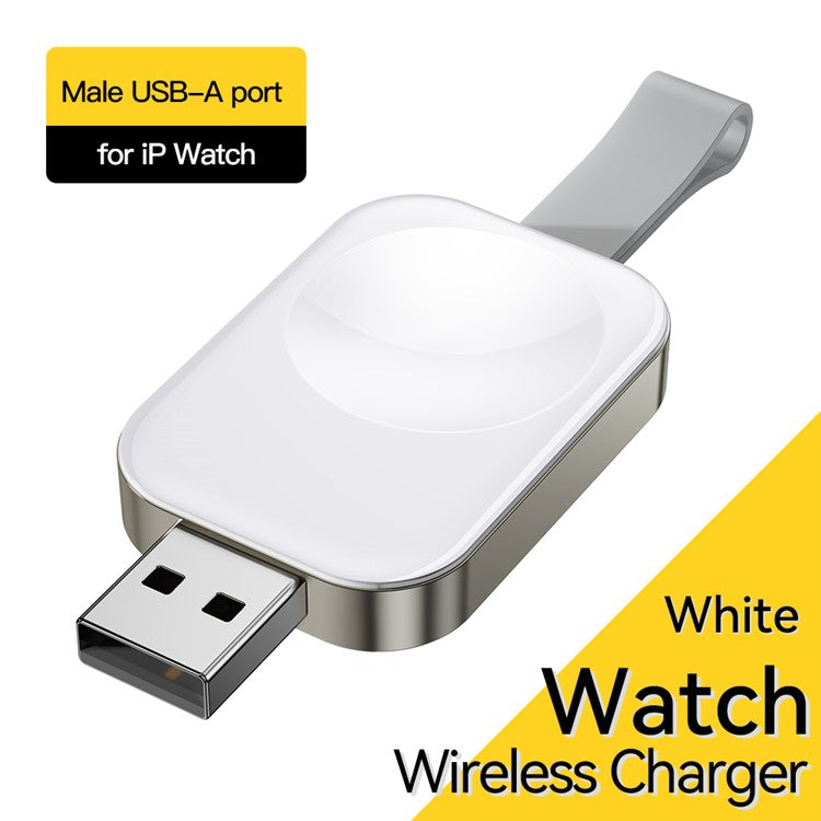ESSAGER For Apple Watch Portable Wireless Charger Smartwatch Charging Dock - USB-A Male