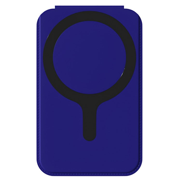 Magnetic Folding Phone Kickstand with Mirror, Lightweight Thin Cell Phone Stick on Card Holder - Sky Blue