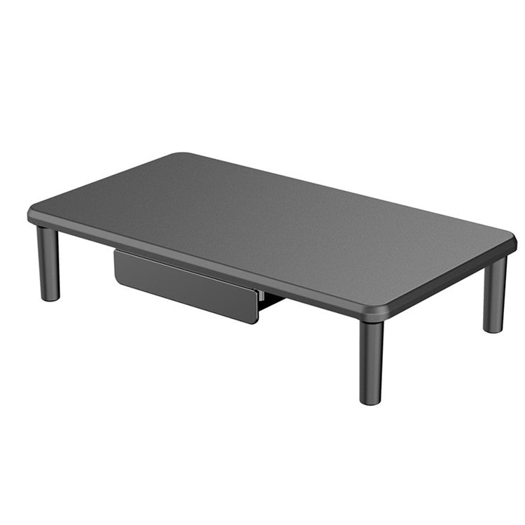 STC39 MDF Board Computer Monitor Laptop Riser Desktop Stand with 1 Drawer