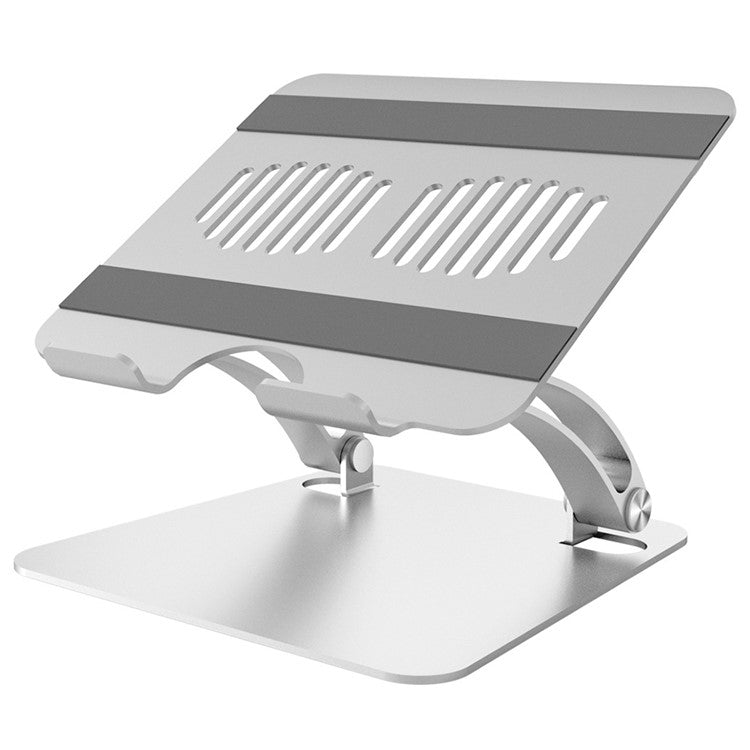 AS010-BMW Desktop Laptop Stand Holder Aluminum Alloy Notebook Computer Riser - Silver