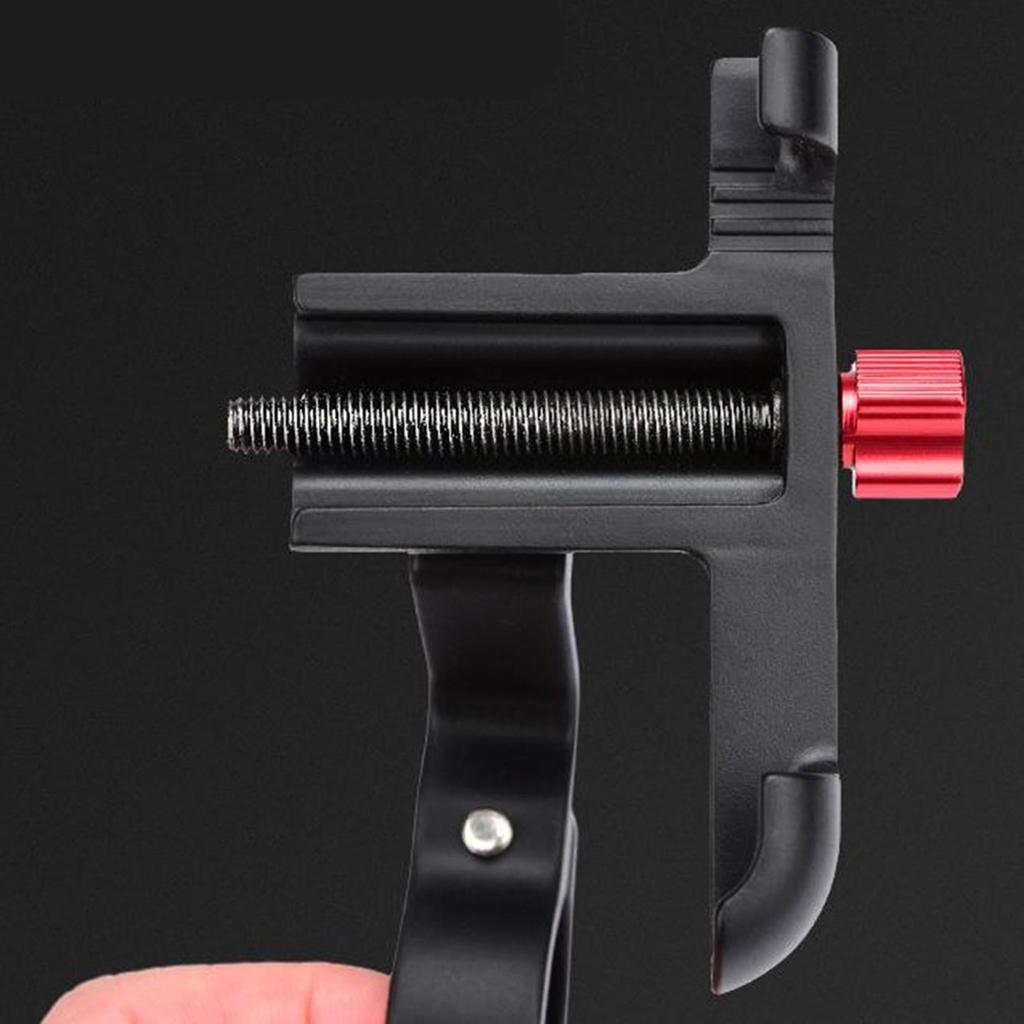 MTB Bicycle Aluminum Handlebar Cell Phone Holder Mount Black 02