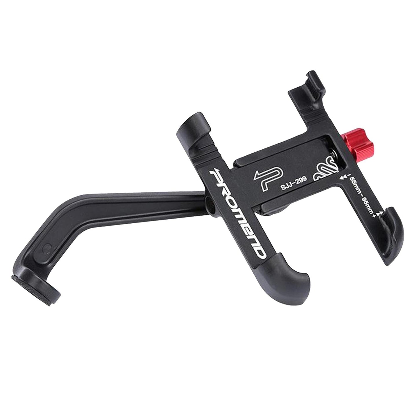 MTB Bicycle Aluminum Handlebar Cell Phone Holder Mount Black 02