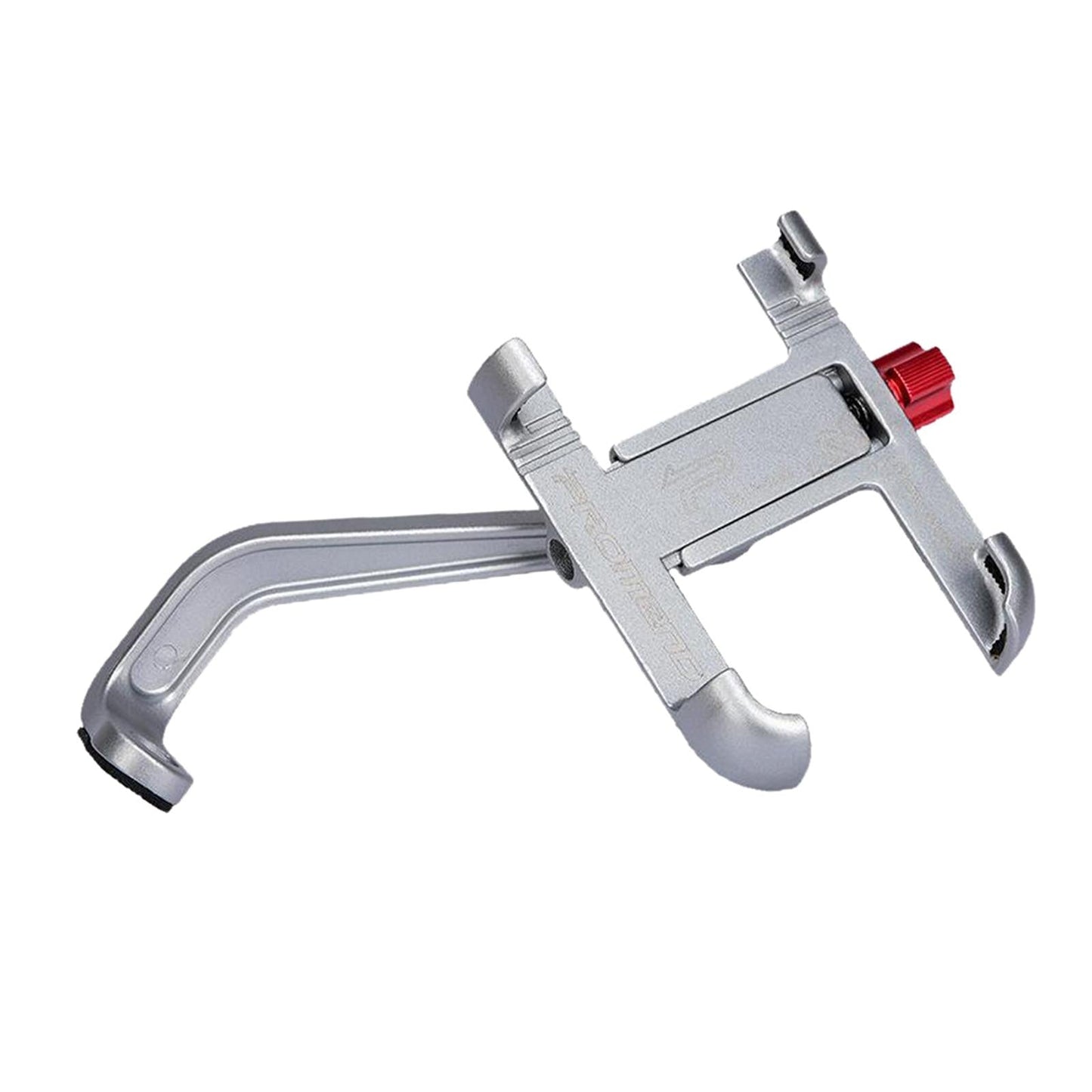 MTB Bicycle Aluminum Handlebar Cell Phone Holder Mount Silver 01