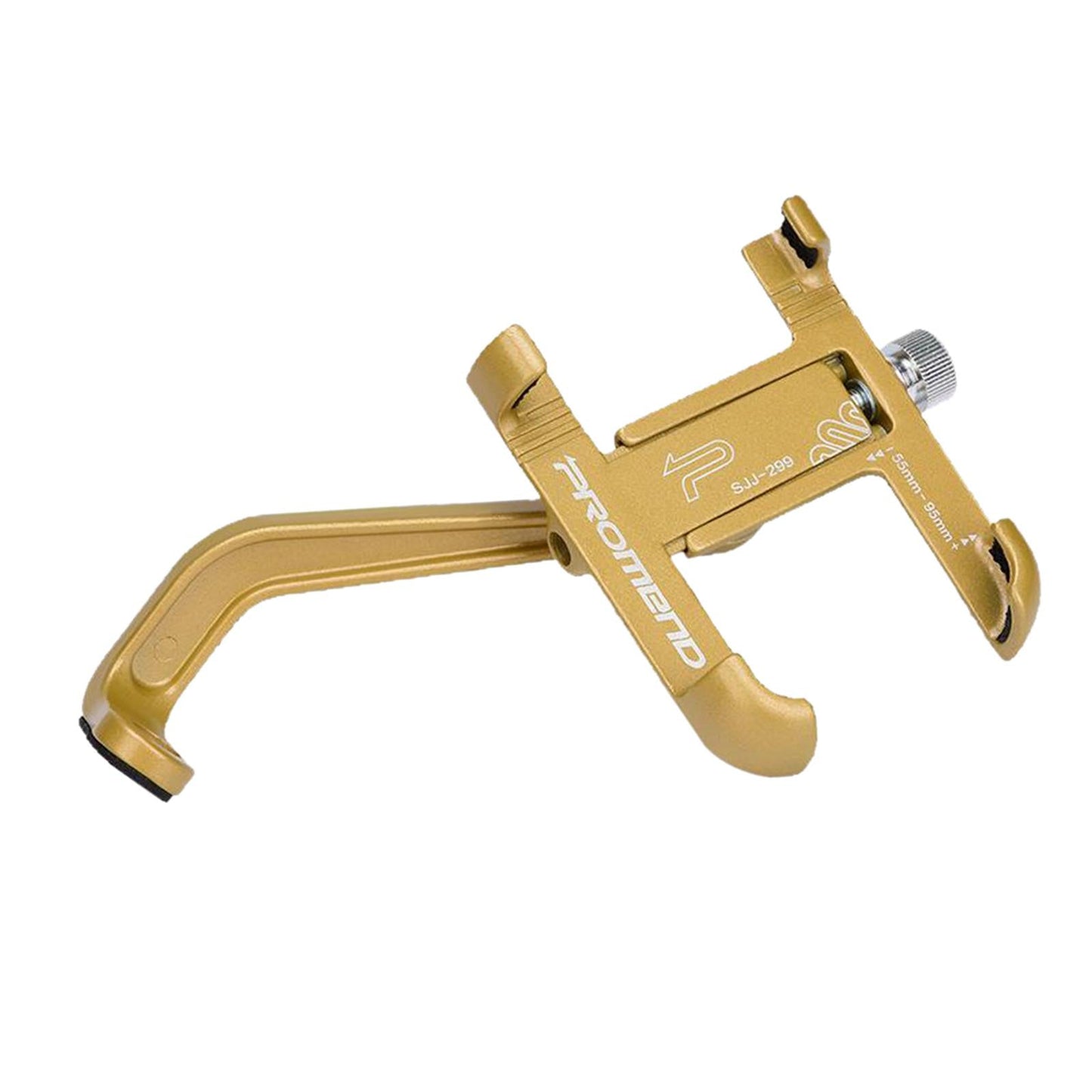MTB Bicycle Aluminum Handlebar Cell Phone Holder Mount Golden 02