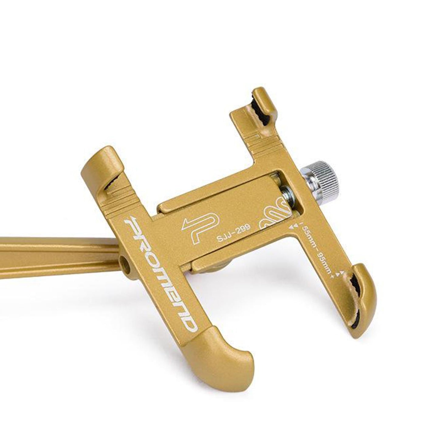 MTB Bicycle Aluminum Handlebar Cell Phone Holder Mount Golden 02