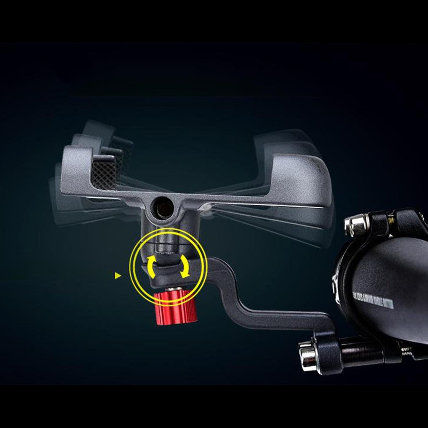 MTB Bicycle Aluminum Handlebar Cell Phone Holder Mount Silver 02