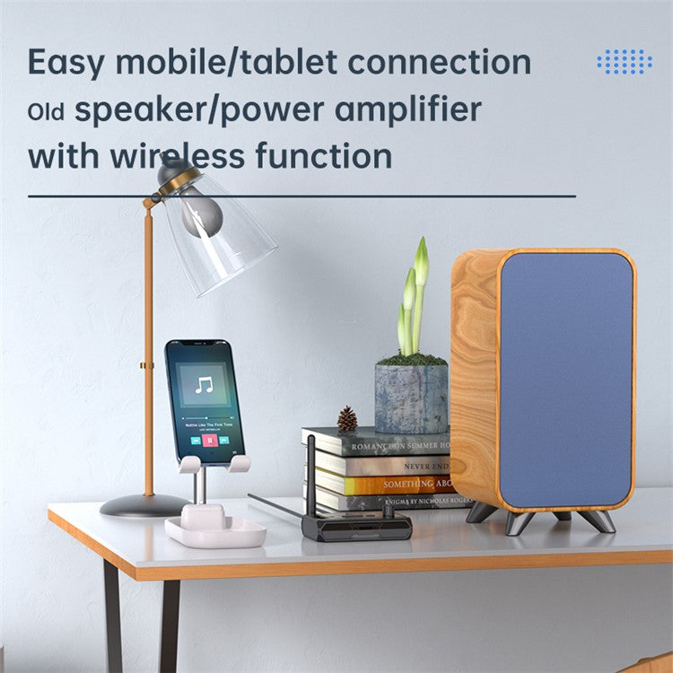 C36 Bluetooth 5.3 Audio Receiver Fiber-Optic Coaxial Adapter Supports USB-Disk Playback